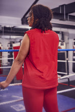 Load image into Gallery viewer, Wolf &amp; Whistle Cotton Knot Front Vest Red Curve
