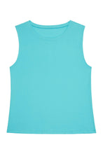 Load image into Gallery viewer, Wolf &amp; Whistle Cotton Knot Front Vest Blue
