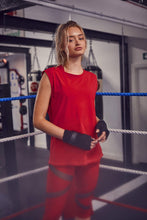 Load image into Gallery viewer, Wolf &amp; Whistle Cotton Knot Front Vest Red
