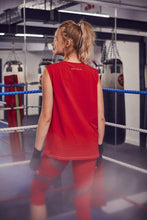 Load image into Gallery viewer, Wolf &amp; Whistle Cotton Knot Front Vest Red
