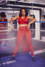 Load image into Gallery viewer, Wolf &amp; Whistle High Waist Leggings Red Curve
